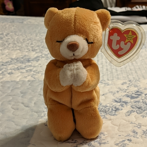 praying bear beanie baby